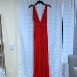 ASOS Tall Red Maxi Cotton Dress